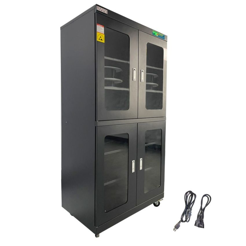 20%-60%RH Digital Dry Cabinet 880L Electronic Moisture Proof Dehumidifier Low Humidity Control Lens Box