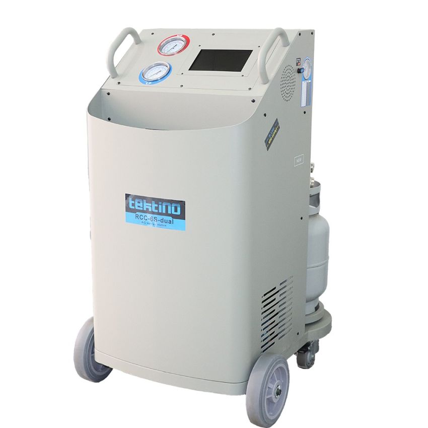 Fully Automatic Refrigerant Recovery & Recharge Machine 96% Recovery Dual Gas Cylinder for Car HVAC