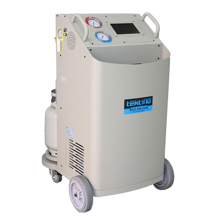 Fully Automatic Refrigerant Recovery & Recharge Machine 96% Recovery Dual Gas Cylinder for Car HVAC