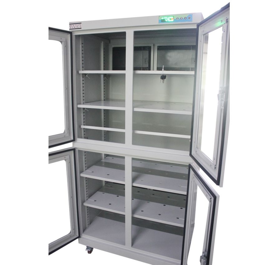 1%-10%RH Digital Dry Cabinet 880L Moisture Proof Dehumidifier Low Humidity Control Lens Box