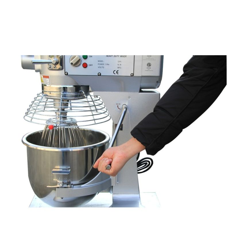 20 Qt. Commercial Planetary Floor Mixer ETL Certified with Guard & Timer Electric Food Mixer